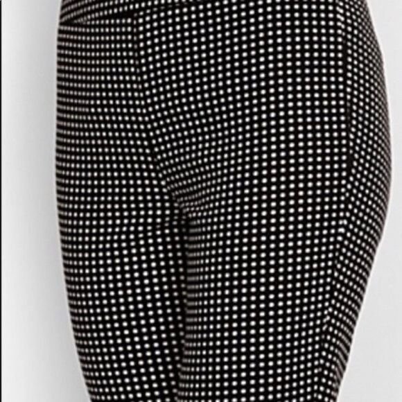 Talbots Chatham Crop Pants Size 10 Stretch Pull On Crop Polka Dot NWOT - Picture 2 of 11